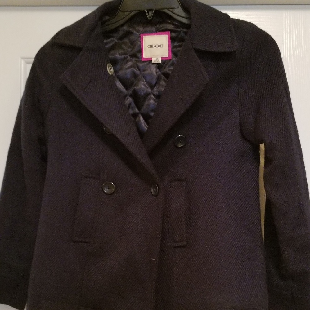 💞Cherokee Girl's Navy Blue Coat-Open to Offers